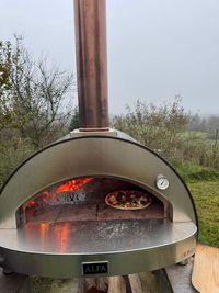 Kamin im Aussenbereich des Landguts SEC GmbH - Seminarhaus LAMPST&Auml;TT In Soyen in Bayern