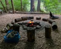 Lagerfeuer Seminarhaus Lampst&auml;tt in Soyen in Bayern